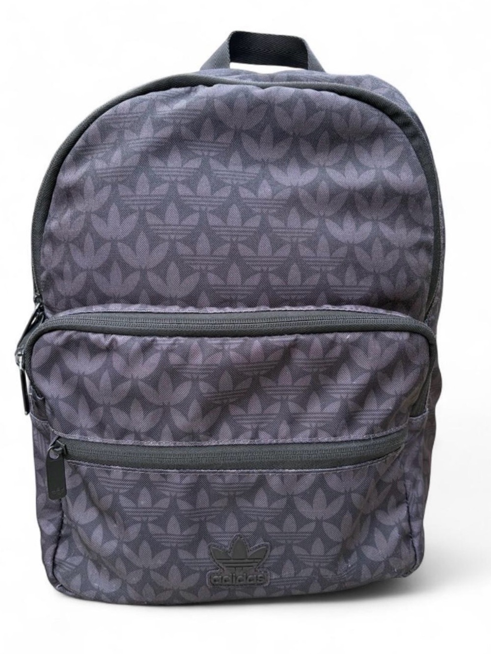 Adidas Originals Black Tonal Monogram Trefoil Backpack
